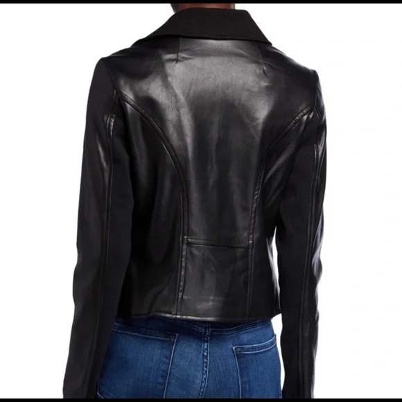 Bagatelle Mixed Media Moto Jacket NWT - Picture 2 of 6